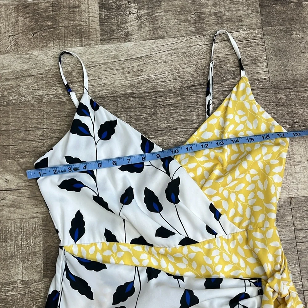 Yumi Kim Yellow and Blue Wrap Dress - Picture 13 of 14